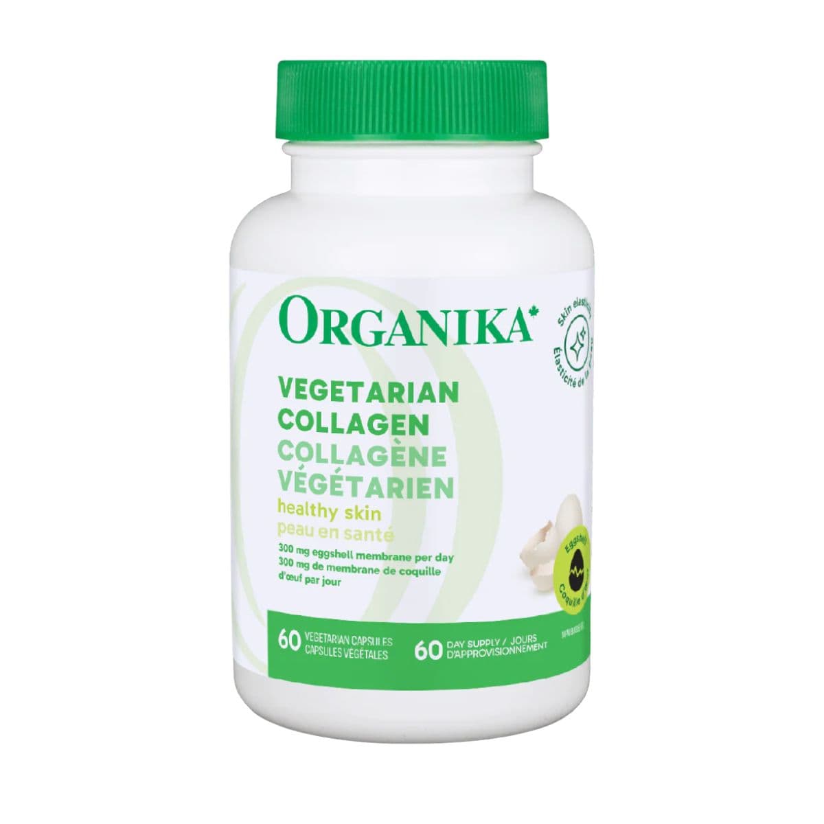 Organika Vegetarian Collagen With NEM &amp; Hyaluronic Acid, 60 Capsules