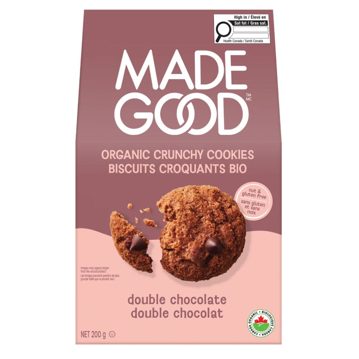 MadeGood Allergen Free Cookies Double Chocolate, 200g