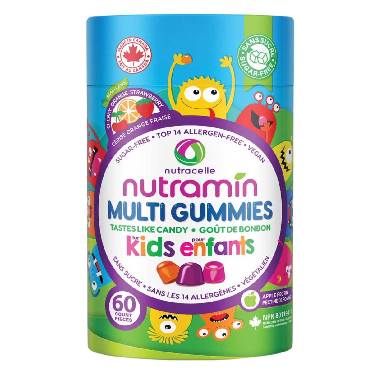 Nutracelle Nutramin Vegan Vitamin Gummies For Kids, 60 Gummies