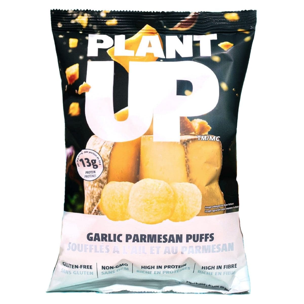 Plant Up High Protein Puffs Garlic Parmesan, 100g