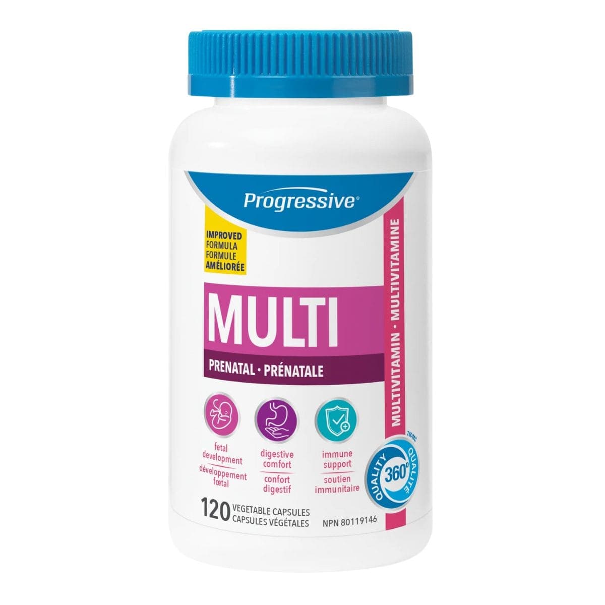 Progressive Multivitamin Prenatal, 120 Capsules