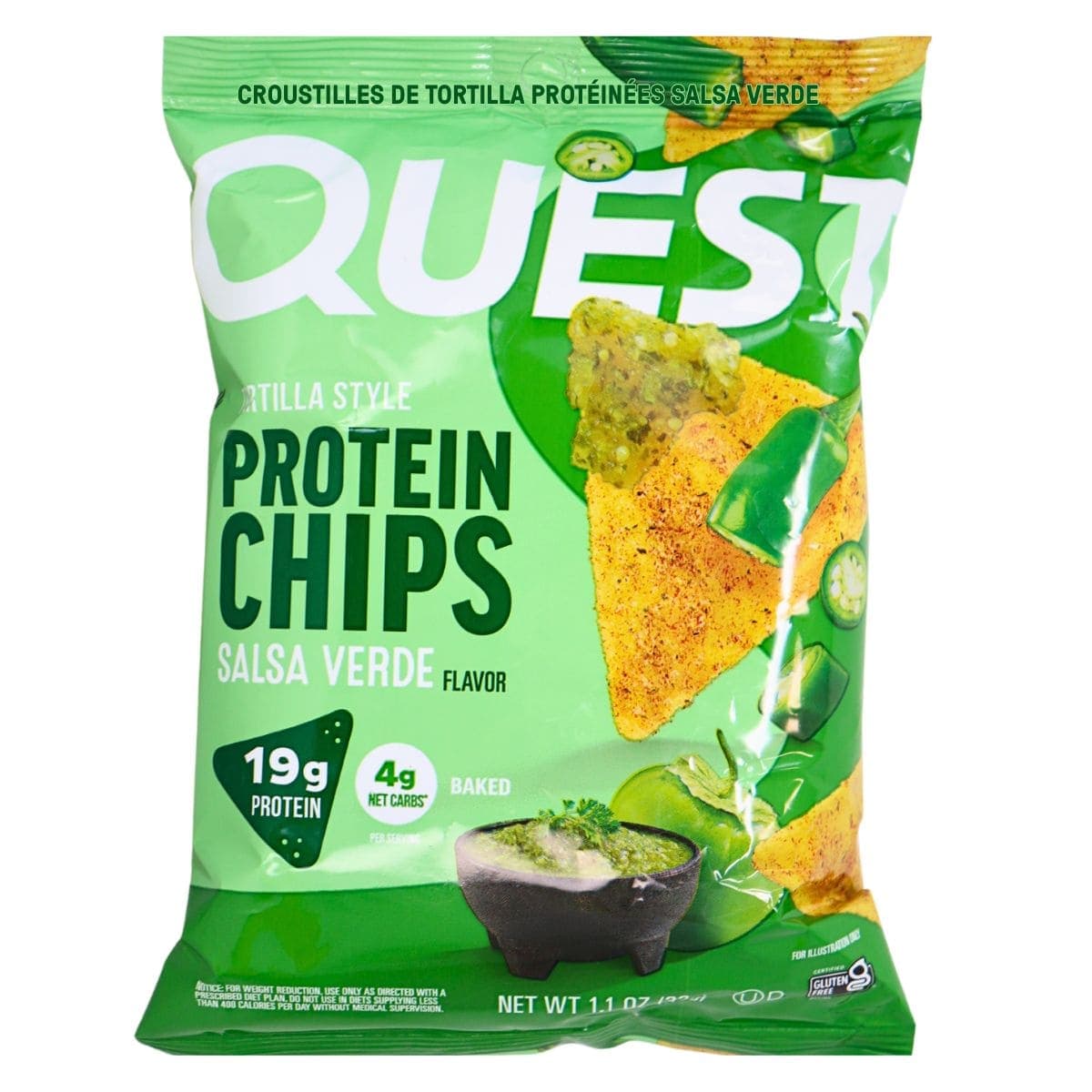 Quest Protein Tortilla Chips Salsa Verde, 32g