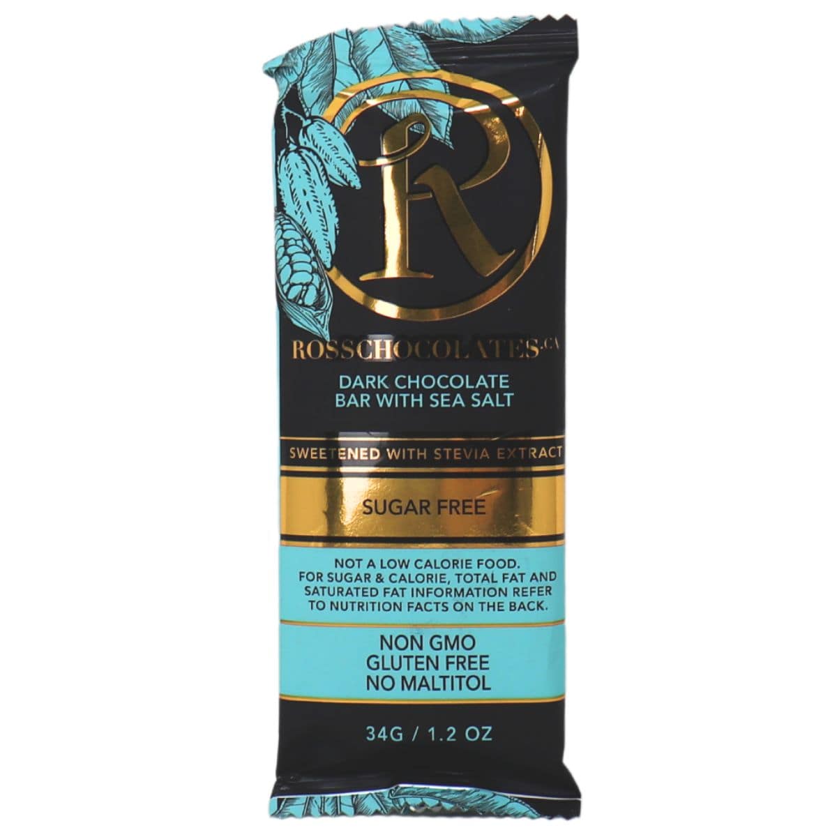 Ross Chocolates Dark Chocolate With Sea Salt, 34g