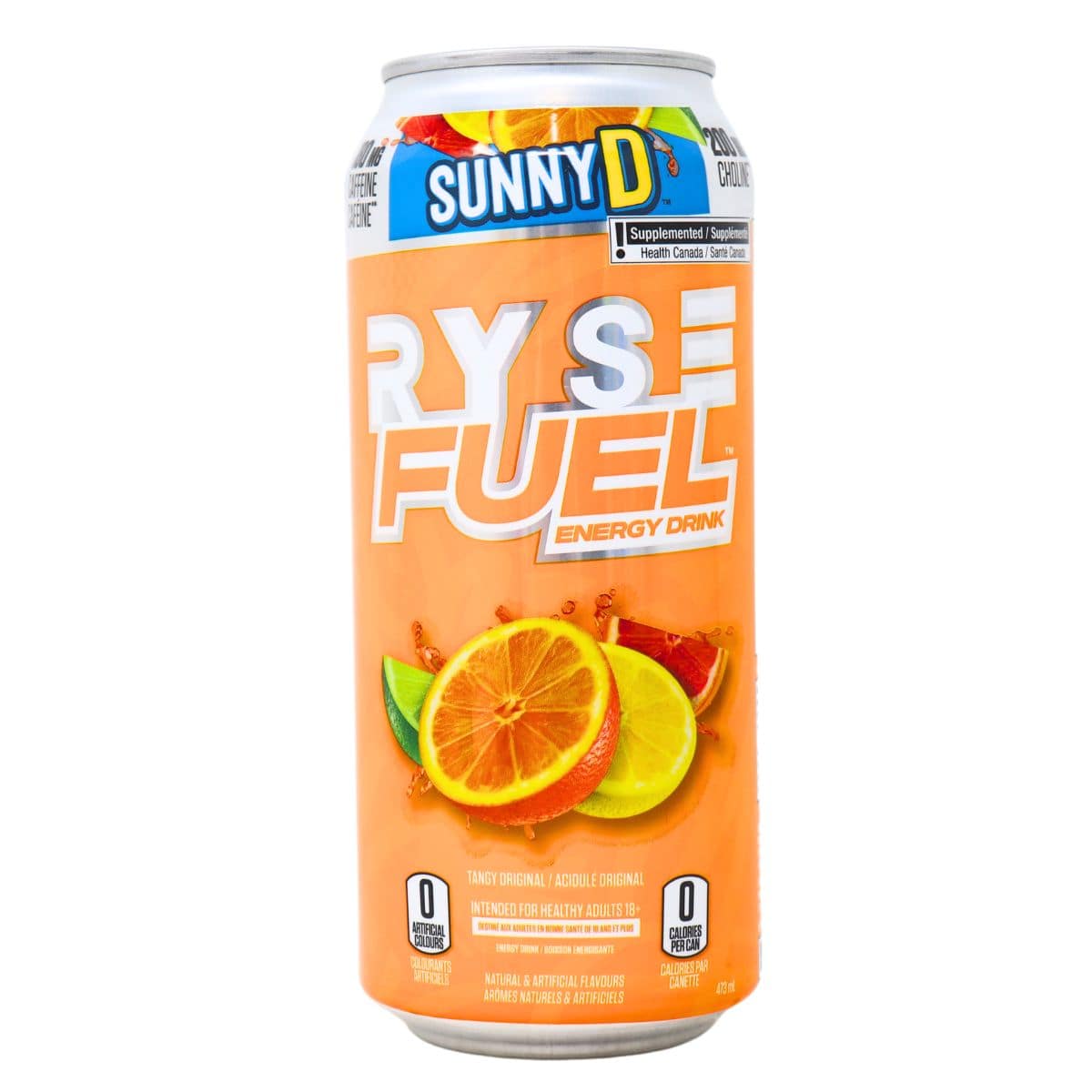 RYSE Fuel Sugar-Free Energy Drink Sunny D, 473mL