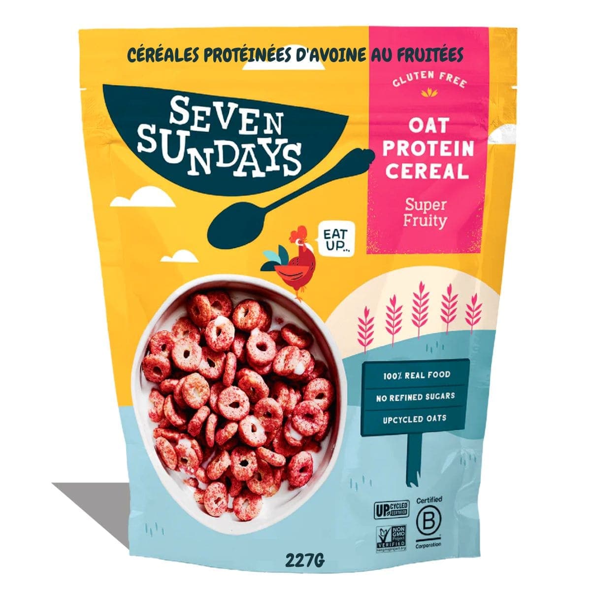 Seven Sundays Gluten-Free Oat Protein Cereal Super Fruity, 227g