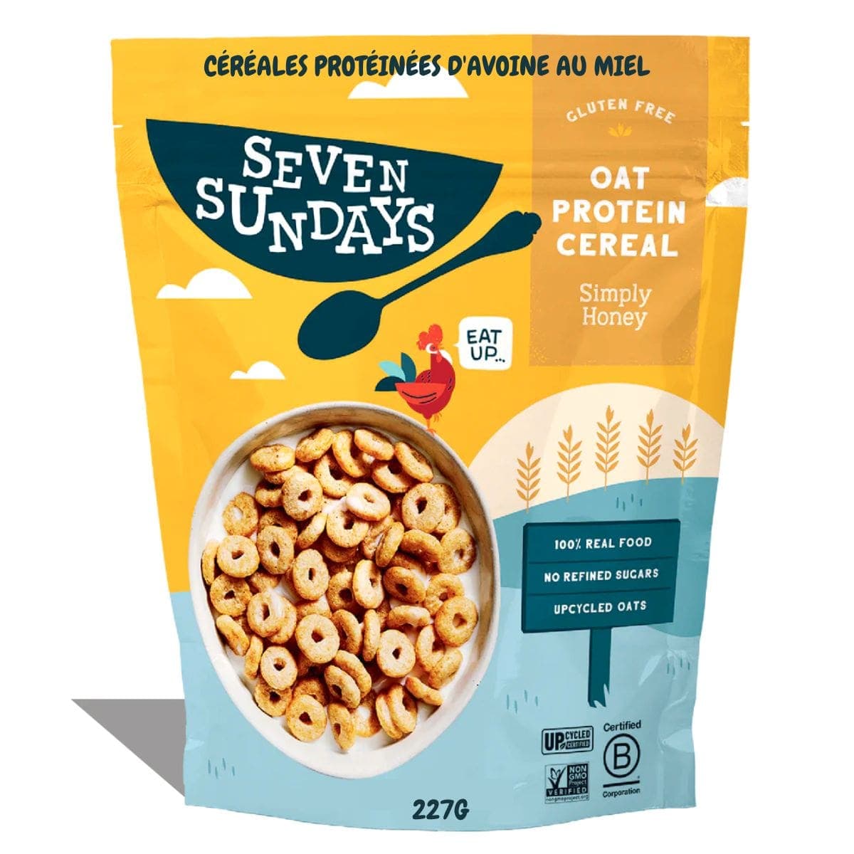 Seven Sundays Gluten-Free Oat Protein Cereal Simply Honey, 227g