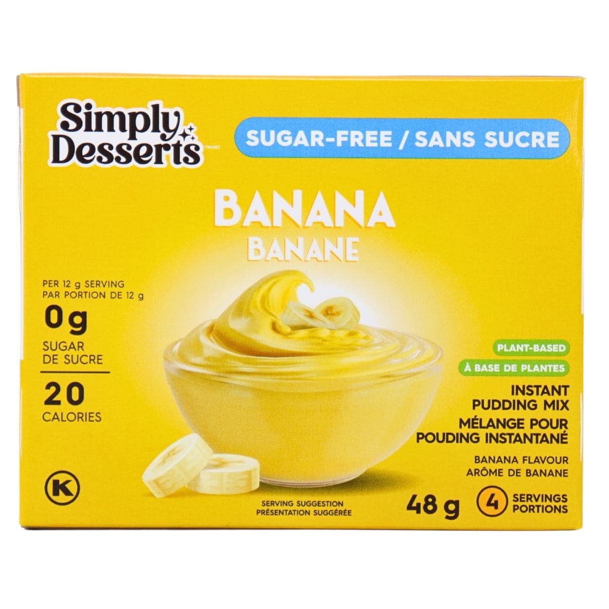 Simply Desserts Sugar-Free Instant Pudding Banana, 48g