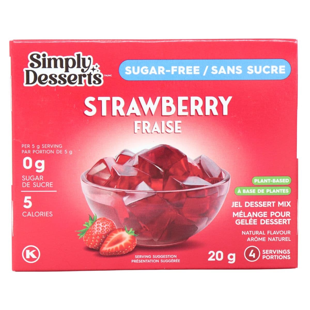 Simply Desserts Sugar-Free Strawberry Jel Dessert, 20g