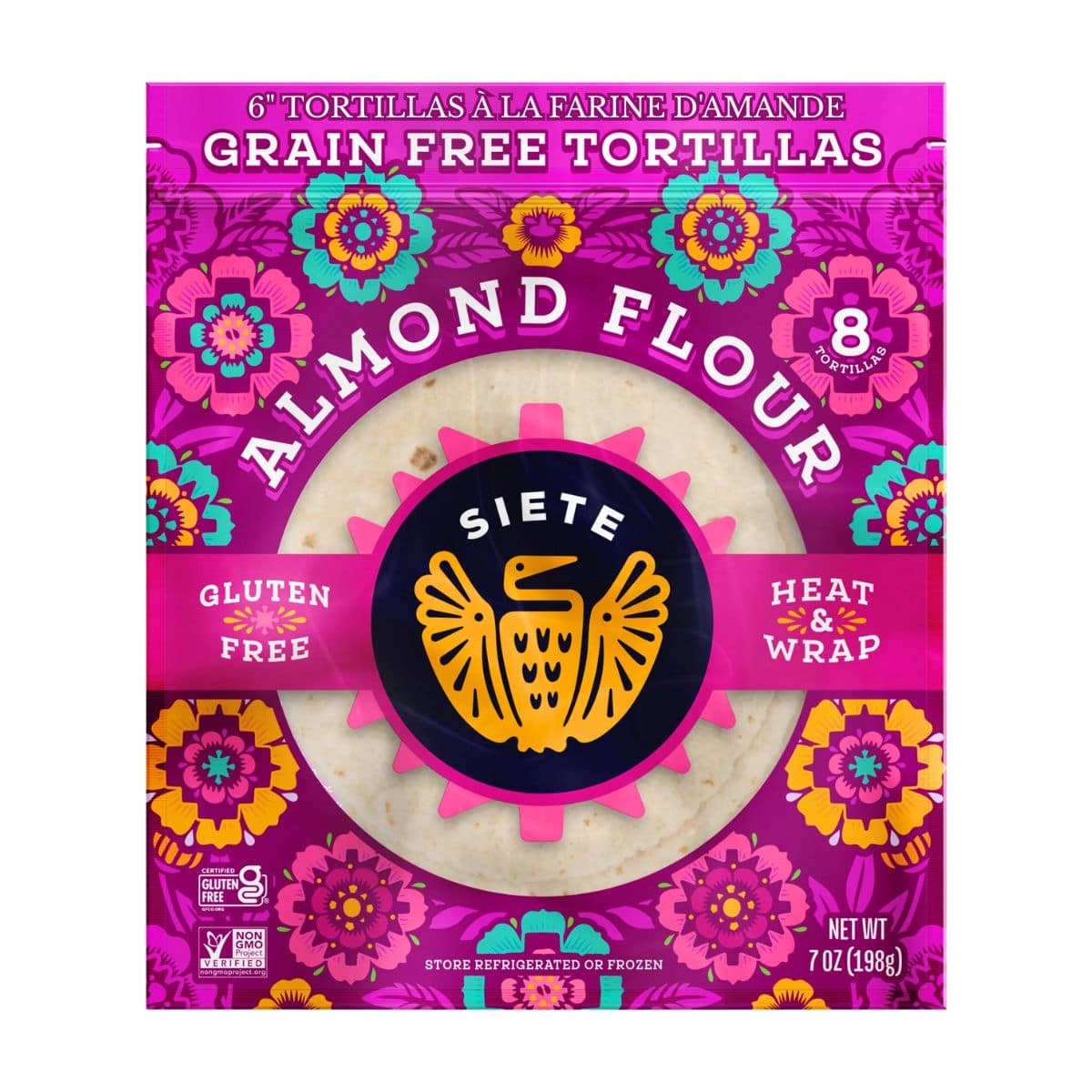 Siete 6" Almond Flour Tortillas, Pack of 8