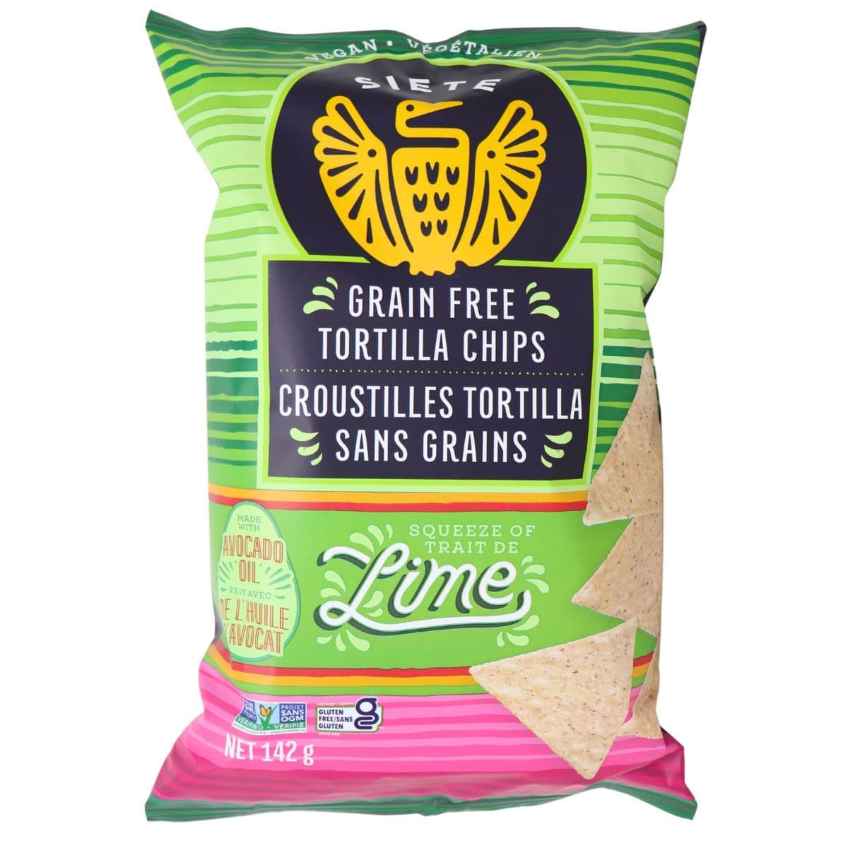 Siete Lime Grain Free Tortilla Chips, 142g