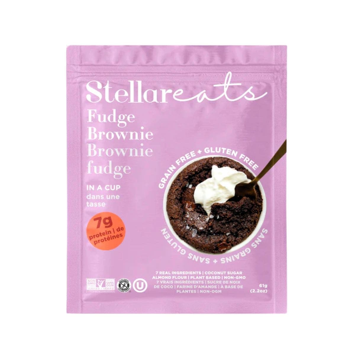 Stellar Eats Instant Treat Gluten-Free Fudge Brownie In A Cup, 61g