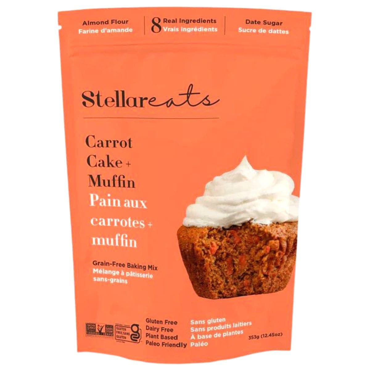 Stellar Eats Grain-Free Carrot Cake + Muffin Baking Mix, 347g
