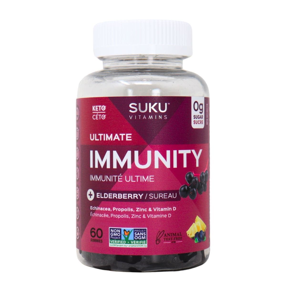 SUKU Vitamins Sugar-Free Gummies Ultimate Immunity, 60 gummies