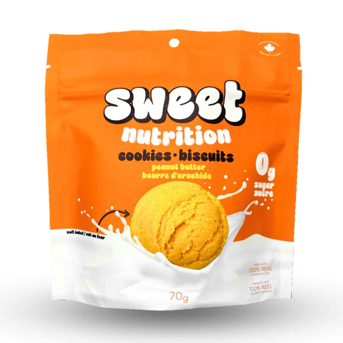 Sweet Nutrition Zero Sugar Peanut Butter Cookies, 70g