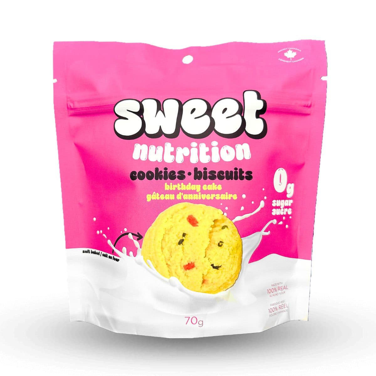 Sweet Nutrition Zero Sugar Birthday Cake Cookies, 70g