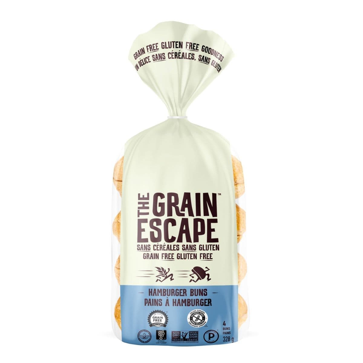 The Grain Escape Grain-Free Gluten-Free Buns Hamburger, 4 Pack