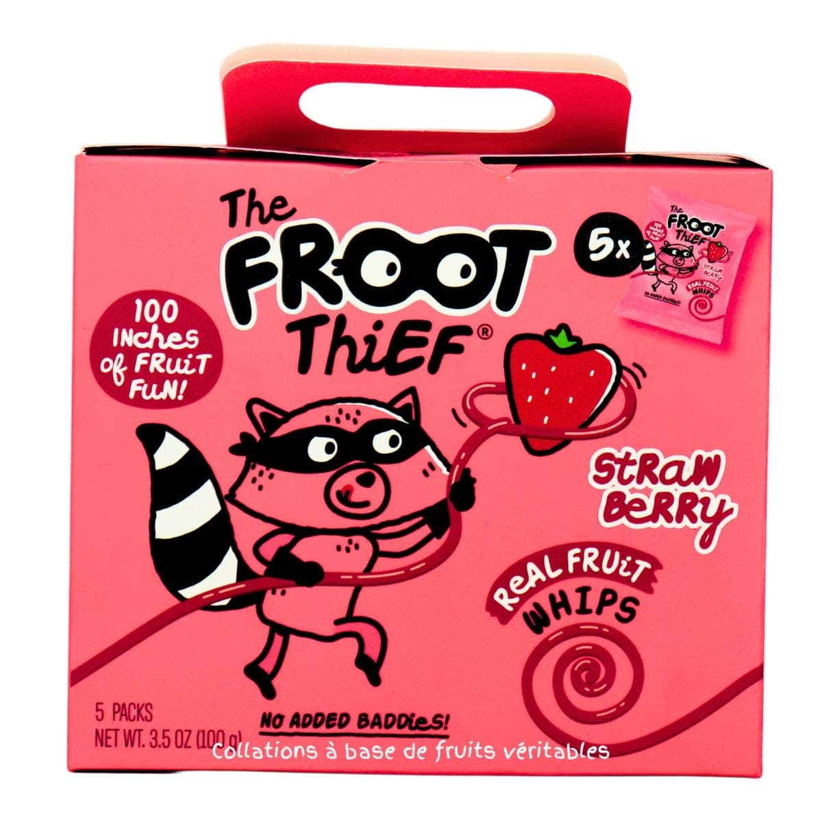The Froot Thief Real Fruit Whip Strawberry, 5 Pack