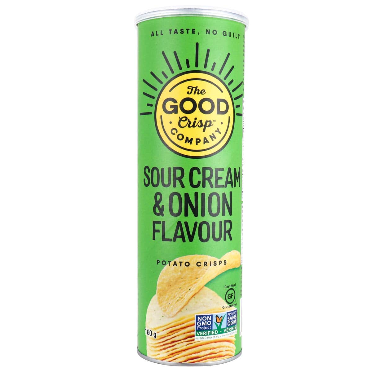 The Good Crisp Company Sour Cream &amp; Onion Potato Crisps, 160g