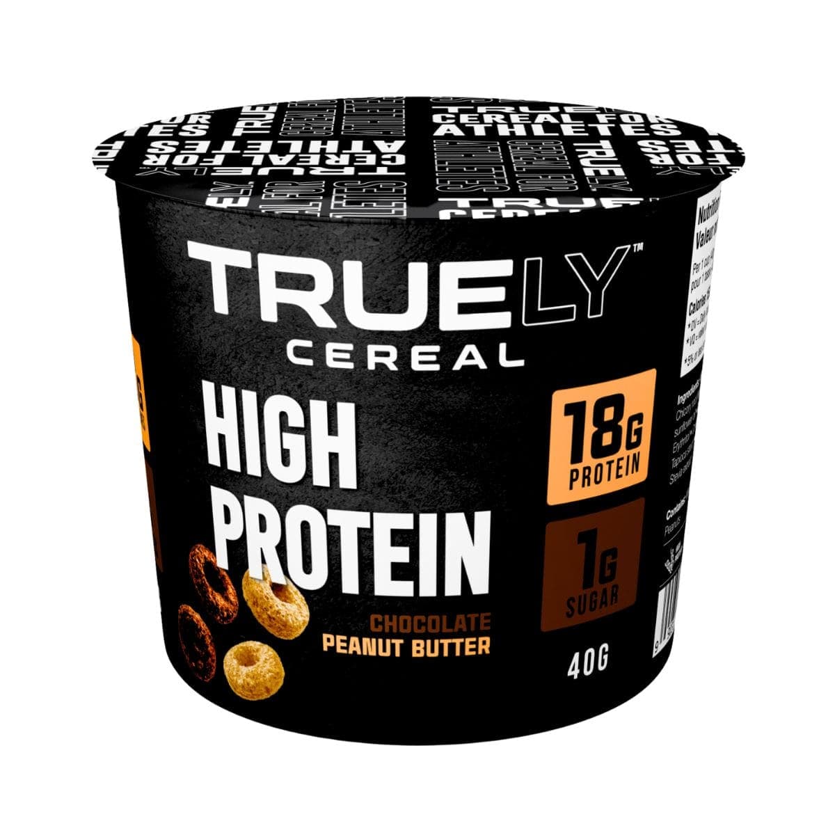 Truely Protein Cereal Cups Chocolate Peanut Butter, 40g