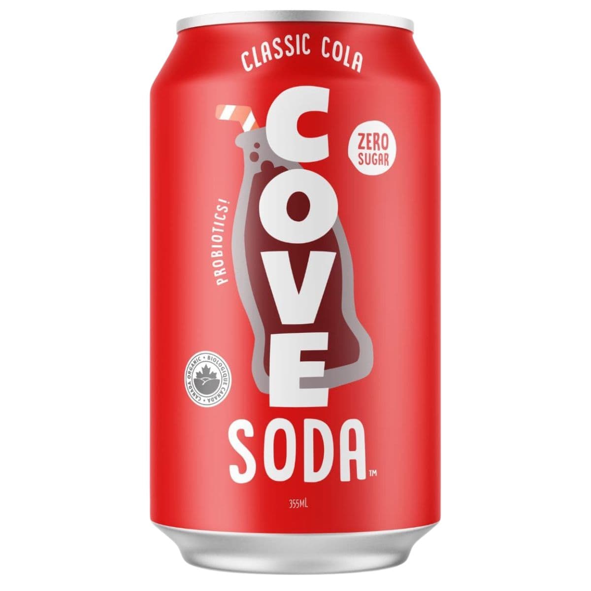 Cove Zero Sugar Probiotic Soda Classic Cola, 355ml
