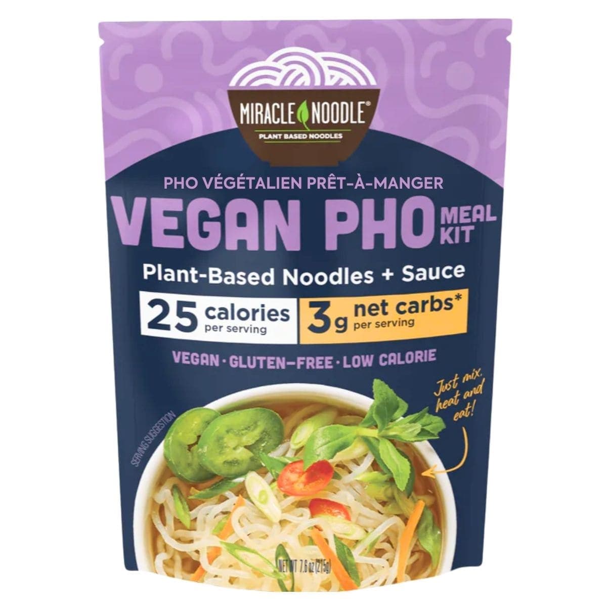 Miracle Noodle Ready-To-Eat Vegan Pho, 215g