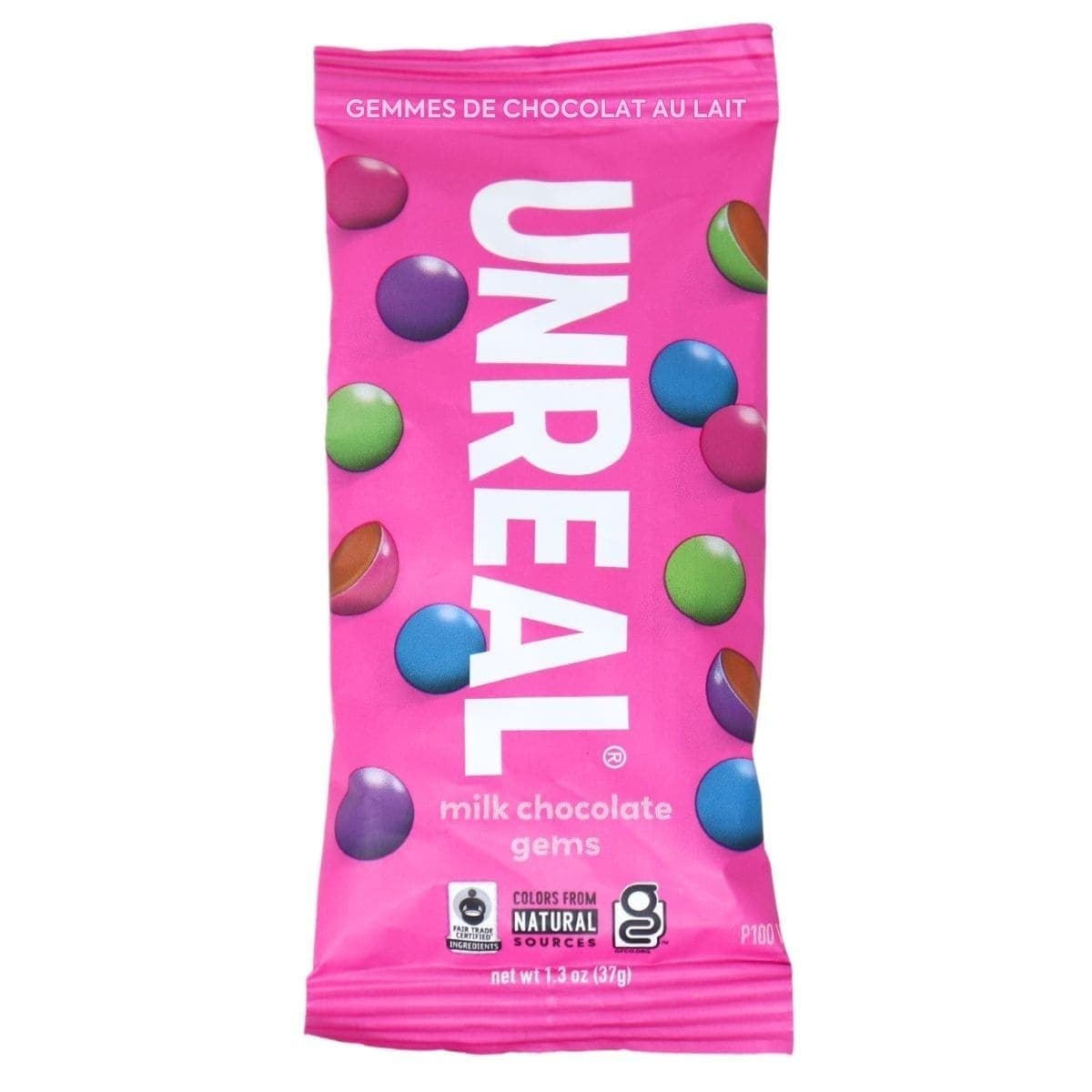 Unreal Milk Chocolate Gems Snack Pack, 37g