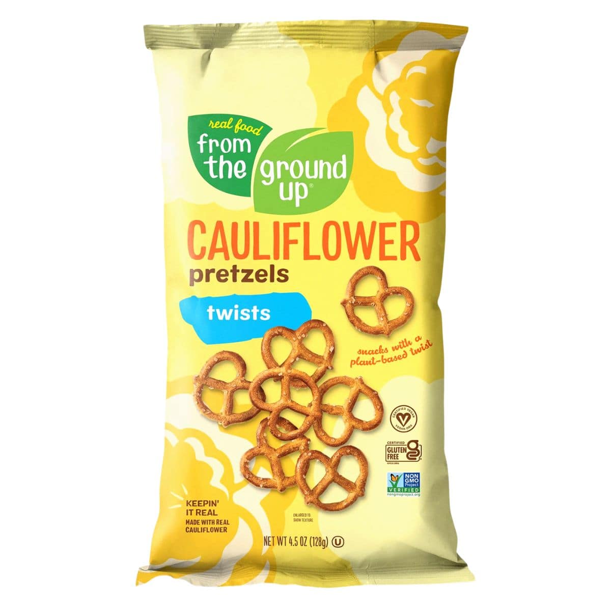 From The Ground UP Original Cauliflower Pretzel Twists, 128g
