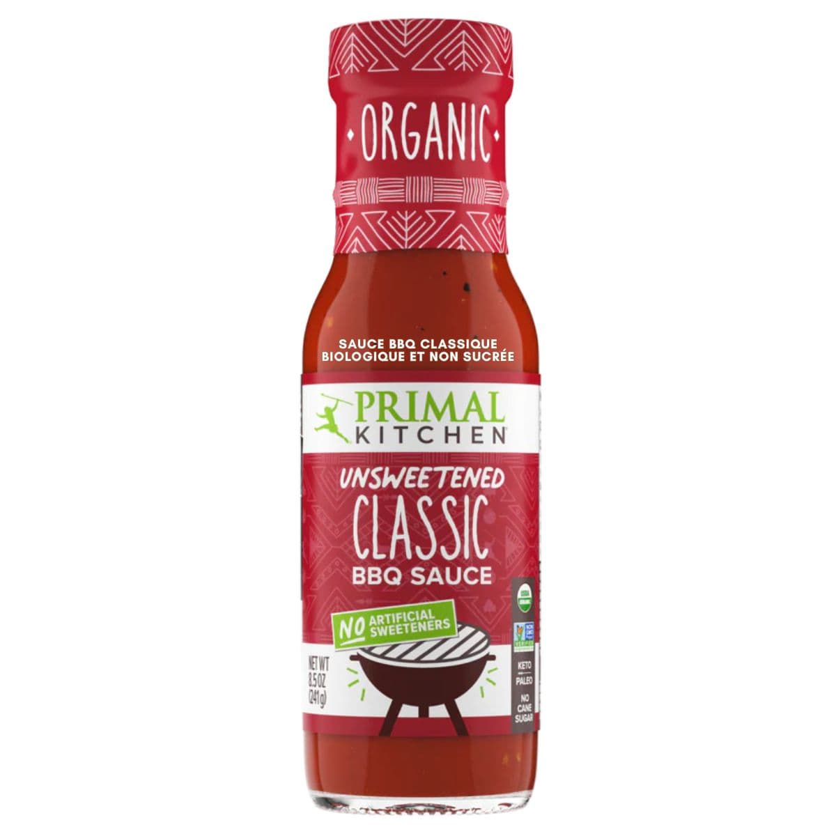 Primal Kitchen Organic &amp; Unsweetened Classic BBQ Sauce, 241g