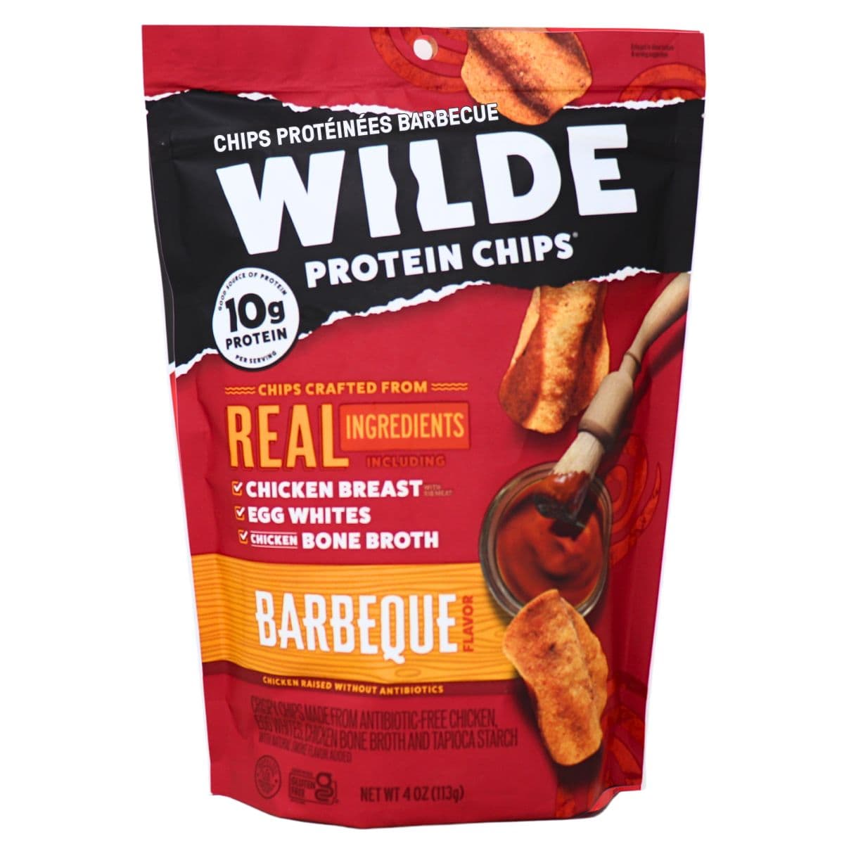 WILDE Protein Chips Barbeque, 113g