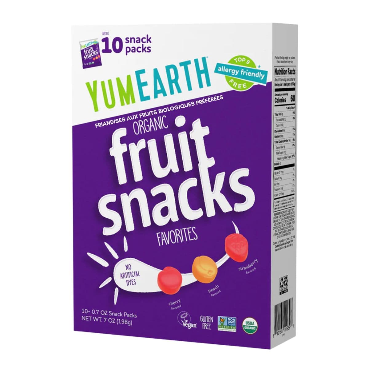 YumEarth Organic Fruit Snacks Favourites, 10 Snack Packs