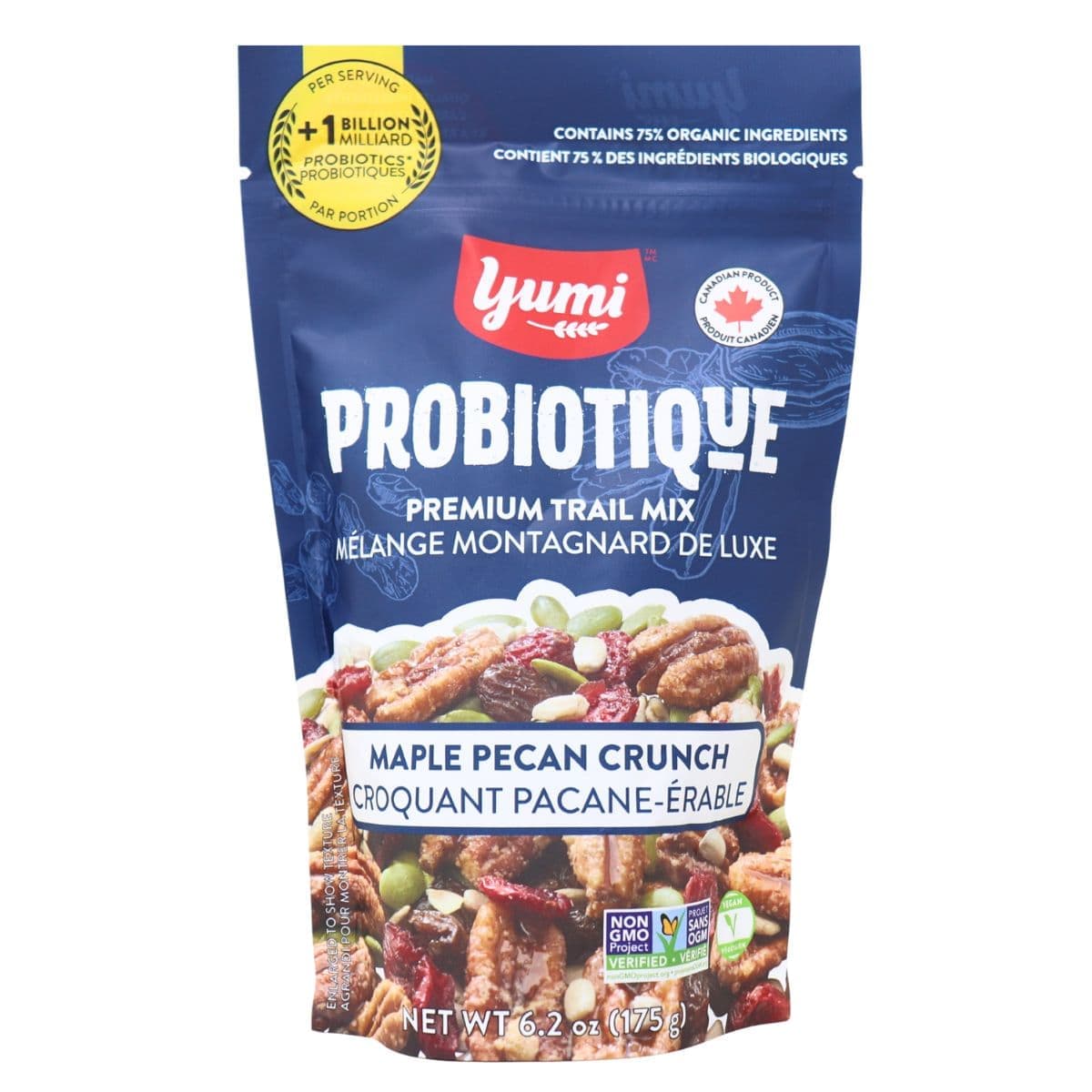 Yumi Probiotique Trail Mix Maple Pecan Crunch, 175g