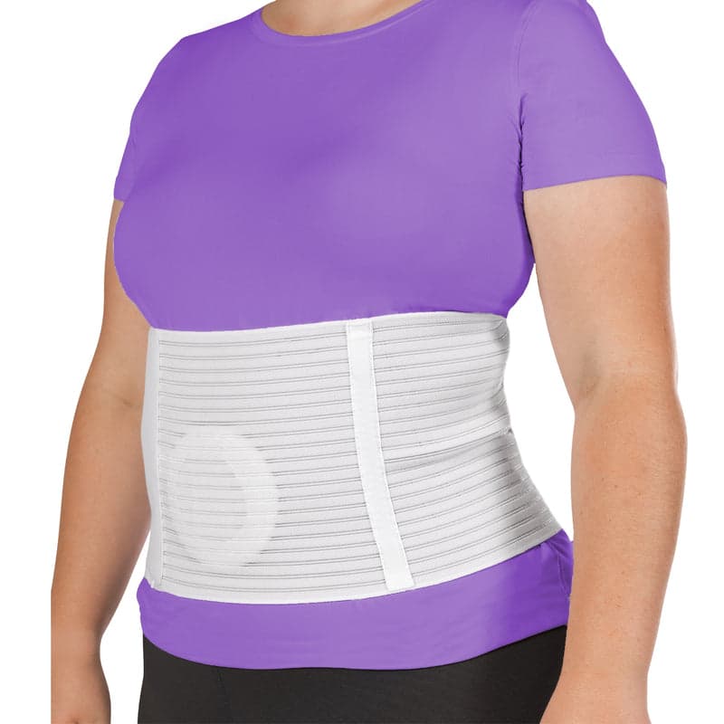 Stomach Hernia Brace | Navel, Belly Button, Hiatal, Epigastric, Ventral, Incisional & Spigelian Truss for Men or Women - L/XL 8"