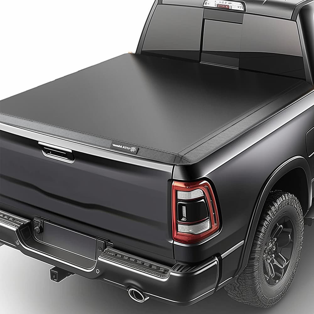 YITAMOTOR® 09-26 Ram 1500 Classic/New body, Fleetside 5.7ft Bed Soft Tri-Fold Truck Bed Tonneau Cover Without Rambox