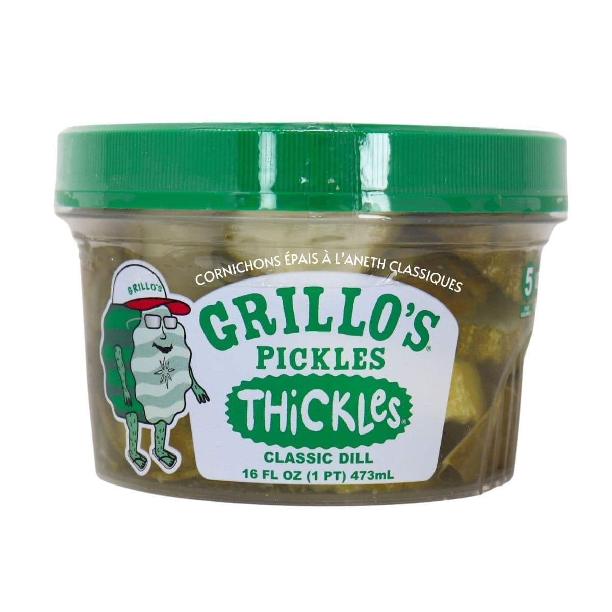 Grillo’s Pickles Thickles Classic Dill, 473 mL