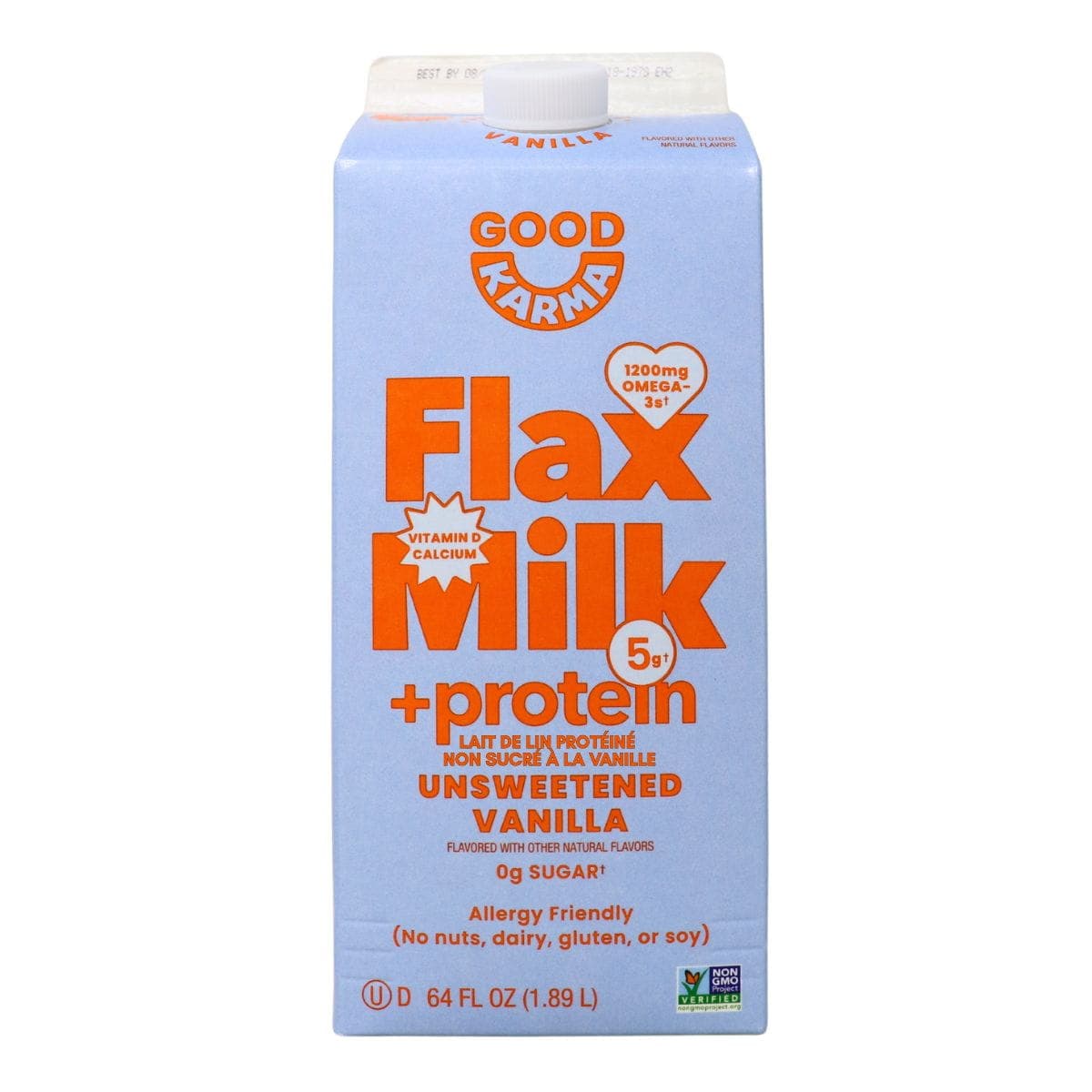 Good Karma Protein Flax Milk Unsweetened Vanilla, 1.89 L