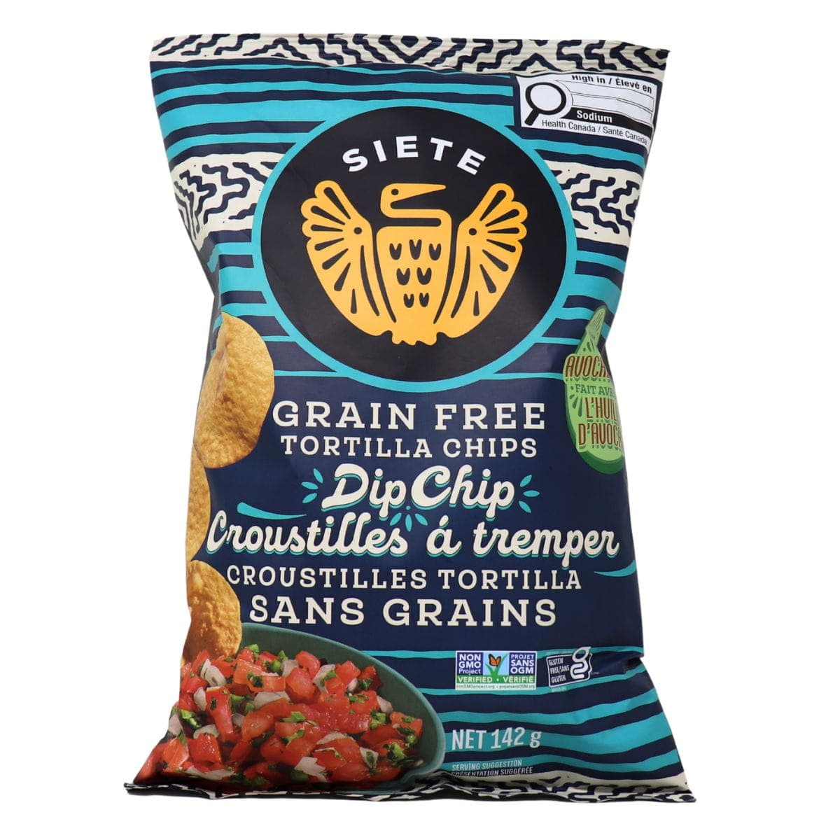Siete Dippable Round Grain-Free Tortilla Chips, 142g