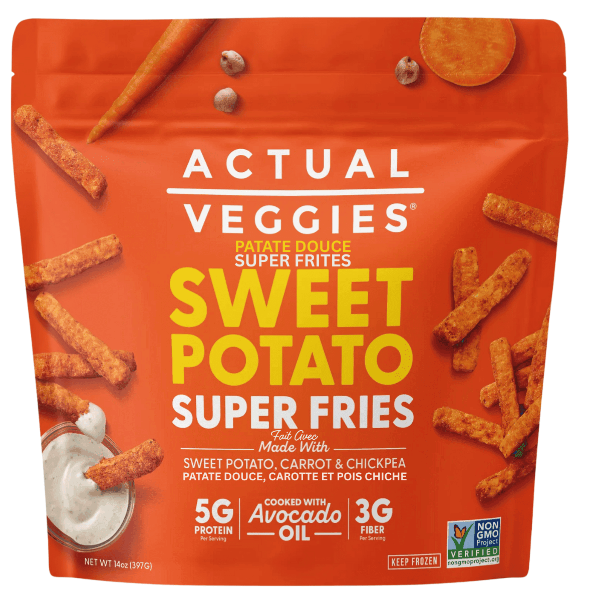 Actual Veggies Super Fries Sweet Potato, 397 g