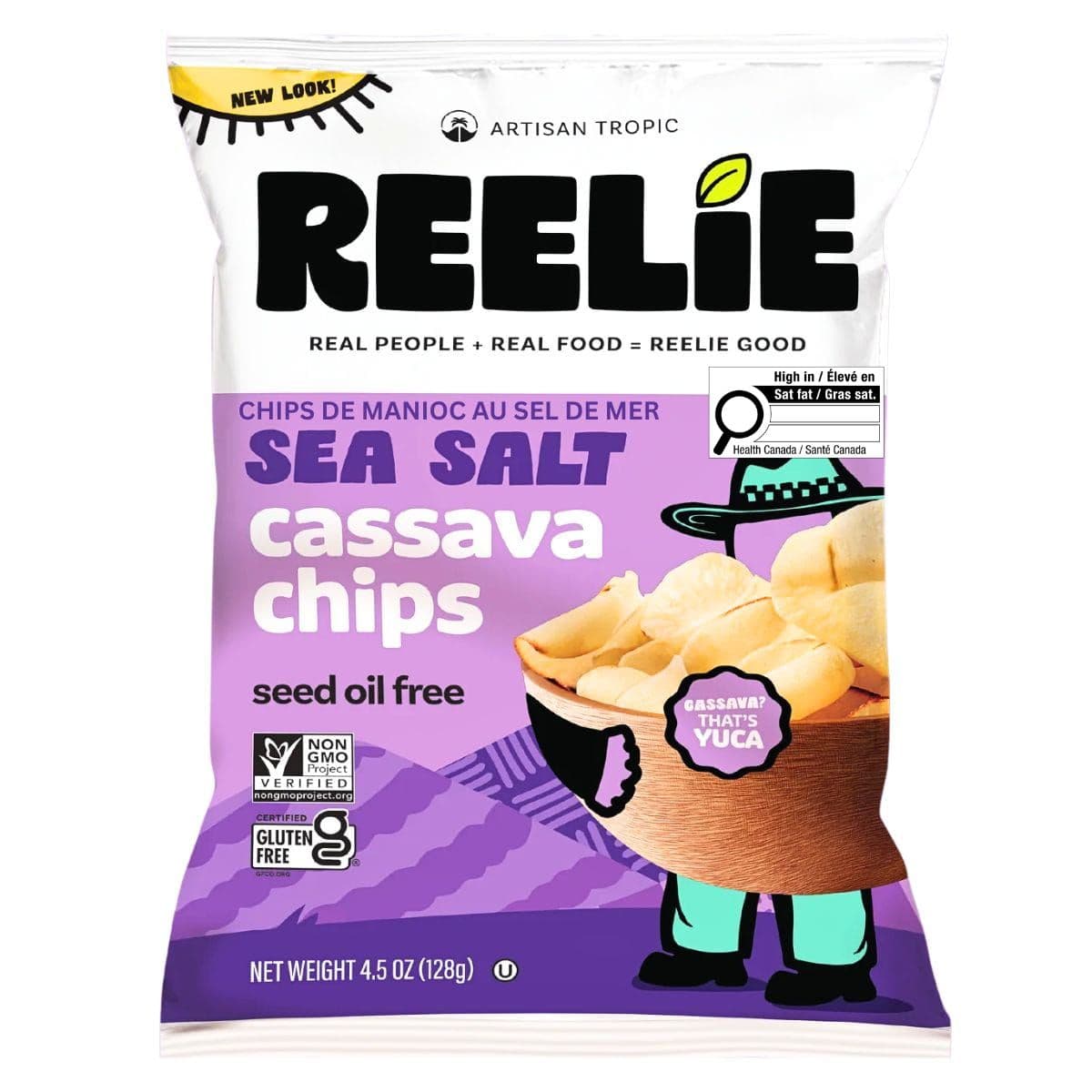 Artisan Tropic Cassava Chips Sea Salt, 128g