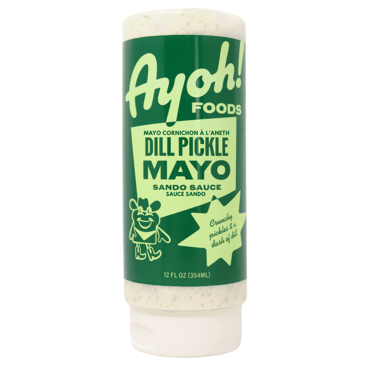 Ayoh! Cage-Free Egg Mayo Sando Sauce Dill Pickle, 354 ml