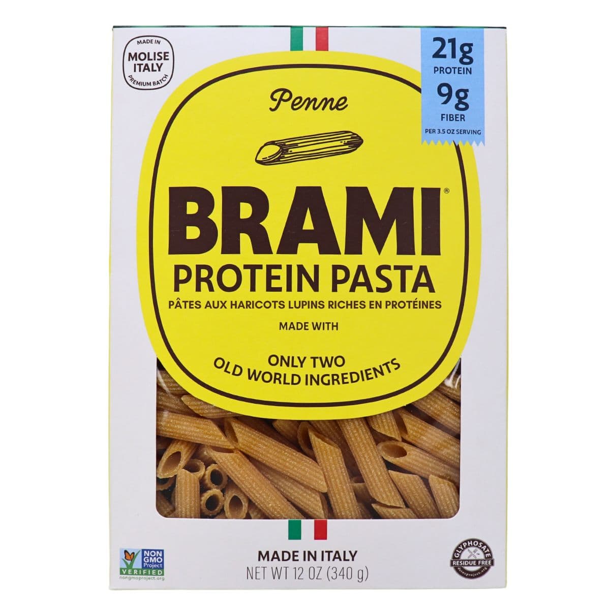 Brami High Protein Lupini Bean Pasta Penne, 340g