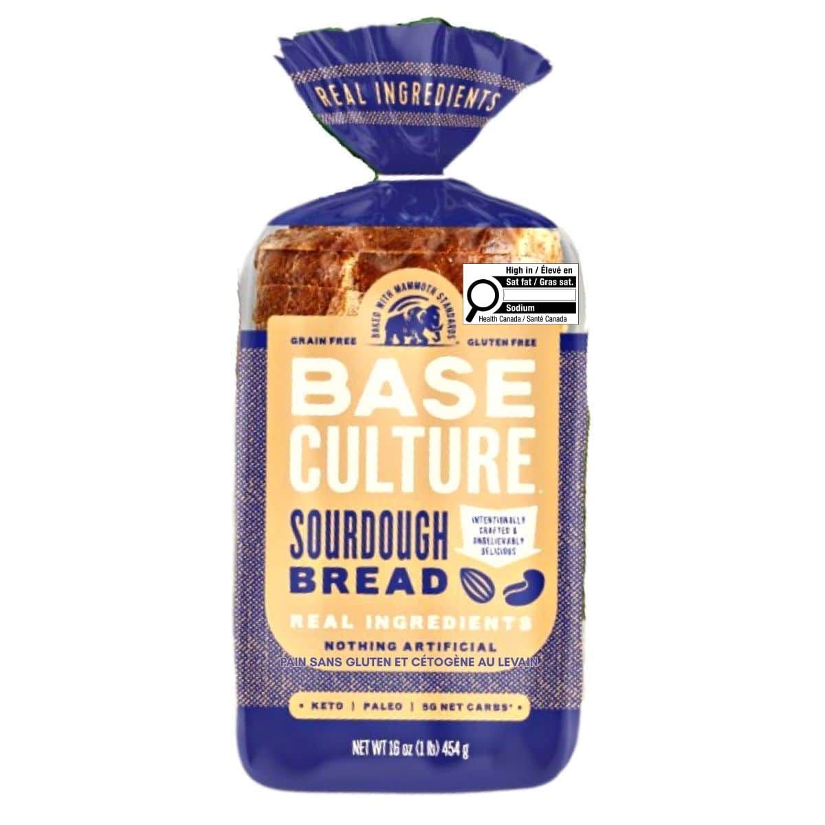 Base Culture Gluten-Free Keto Bread Sourdough, 454g