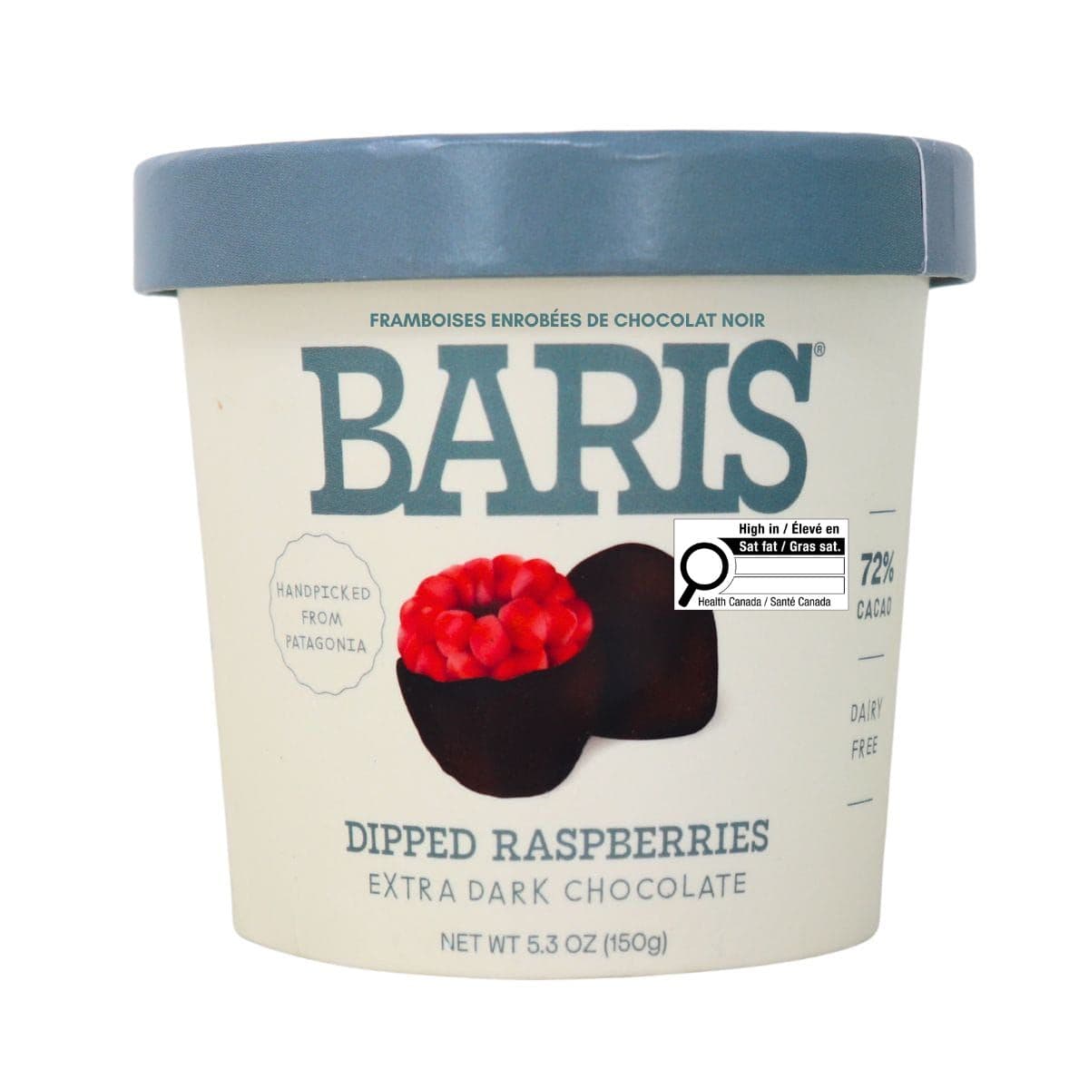 Baris Dipped Raspberries Extra Dark Chocolate, 150g