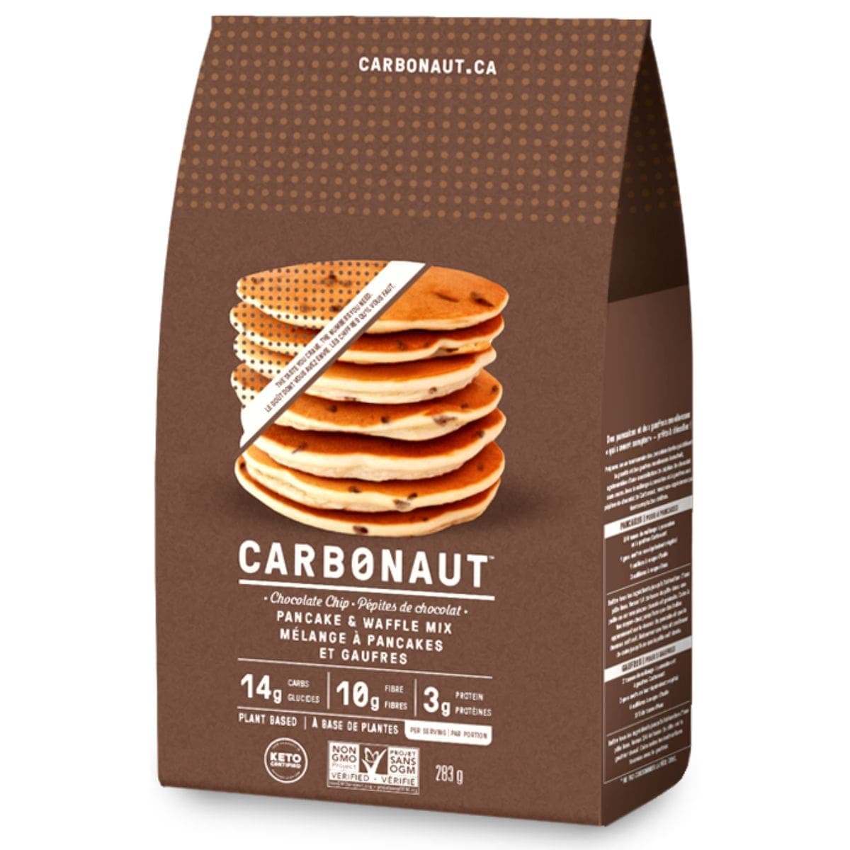 Carbonaut Keto Pancake & Waffle Mix Chocolate Chip, 283g