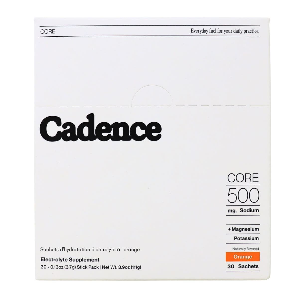 Cadence Core Electrolyte Hydration Sachets Orange, 30 sachets