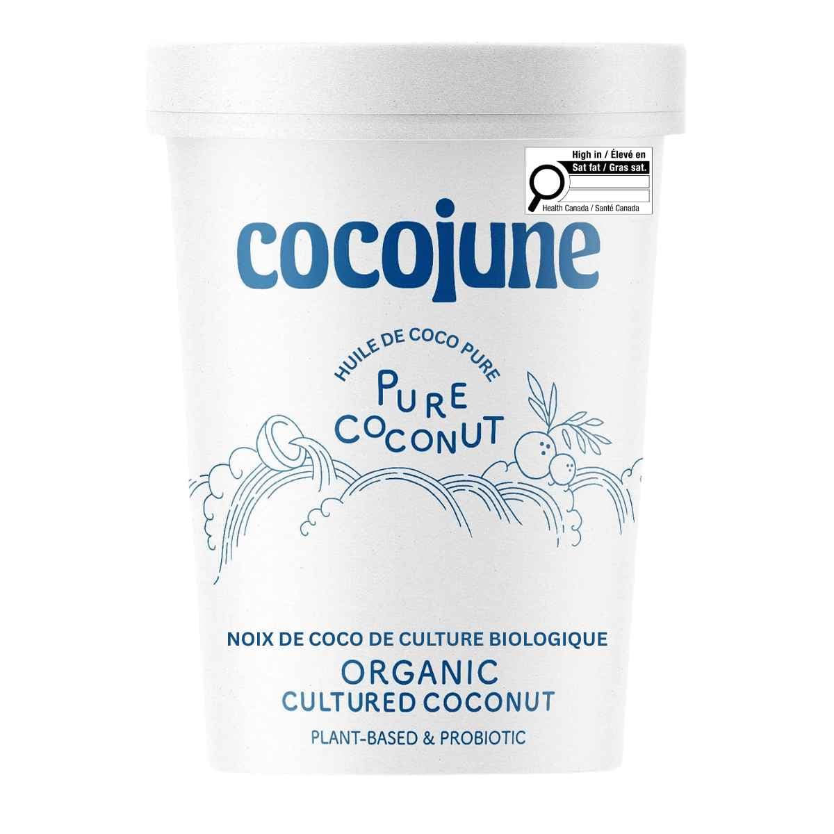 Cocojune Organic Cultured Coconut Yogurt Pure Coconut, 454g