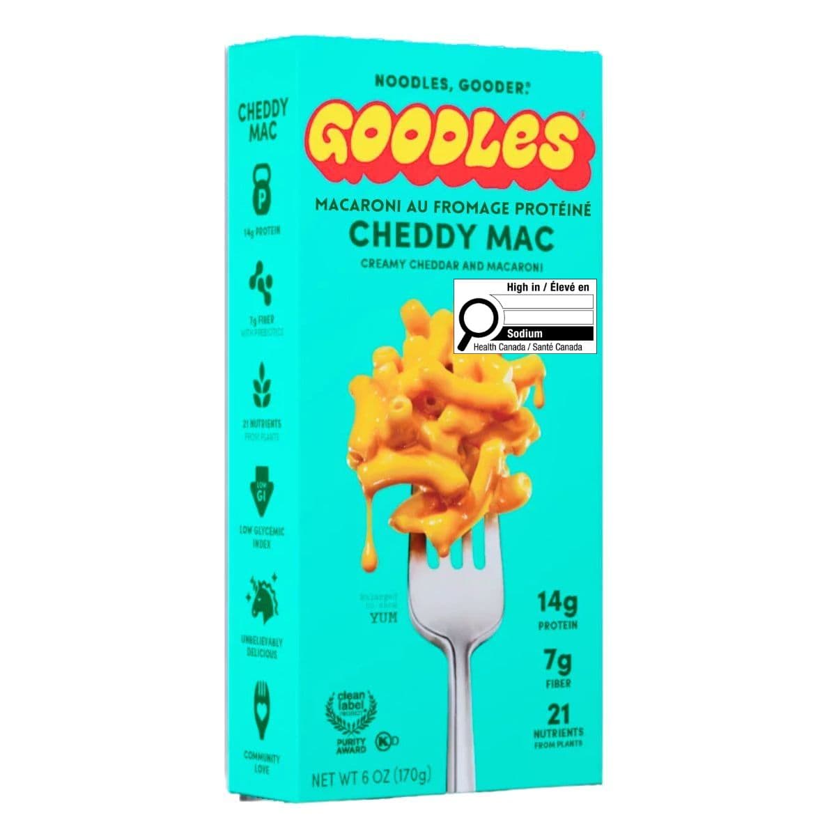 Goodles Protein Mac And Cheese Creamy Cheddy Mac, 170g