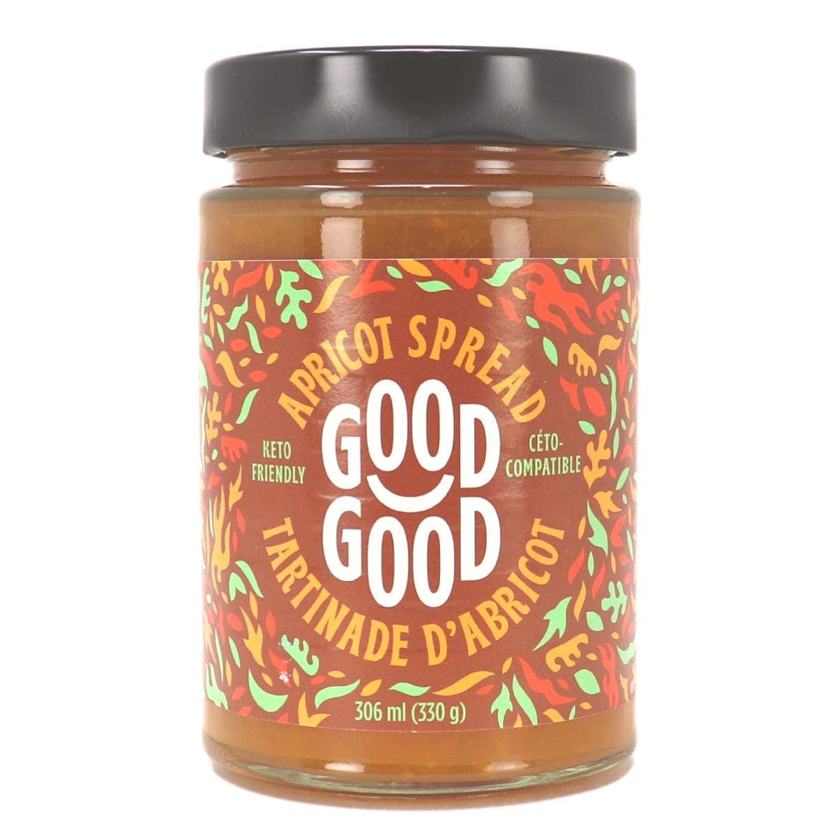 Good Good No Added Sugar Keto Jam Apricot, 330g