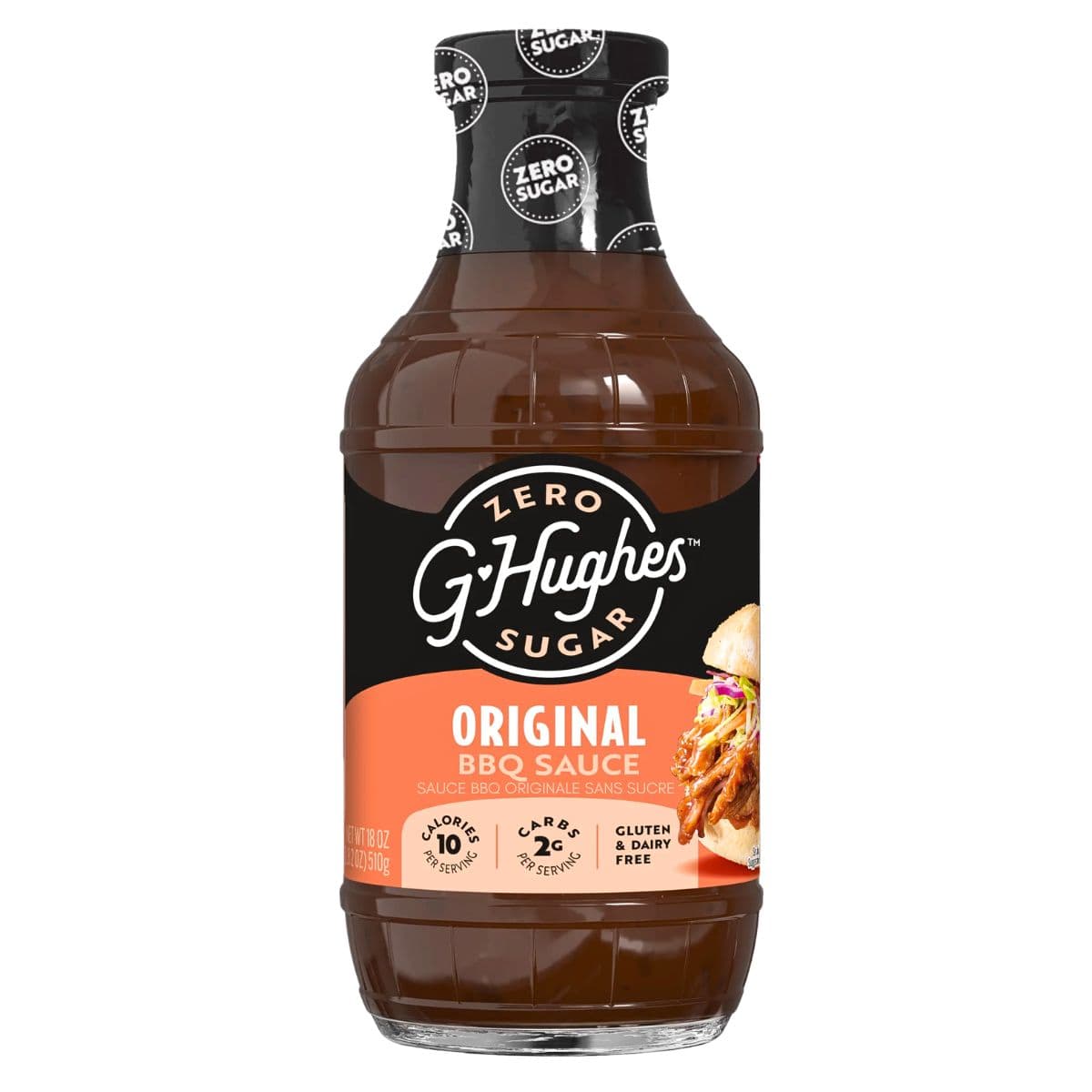 G Hughes Sugar-Free BBQ Sauce Original, 510 g