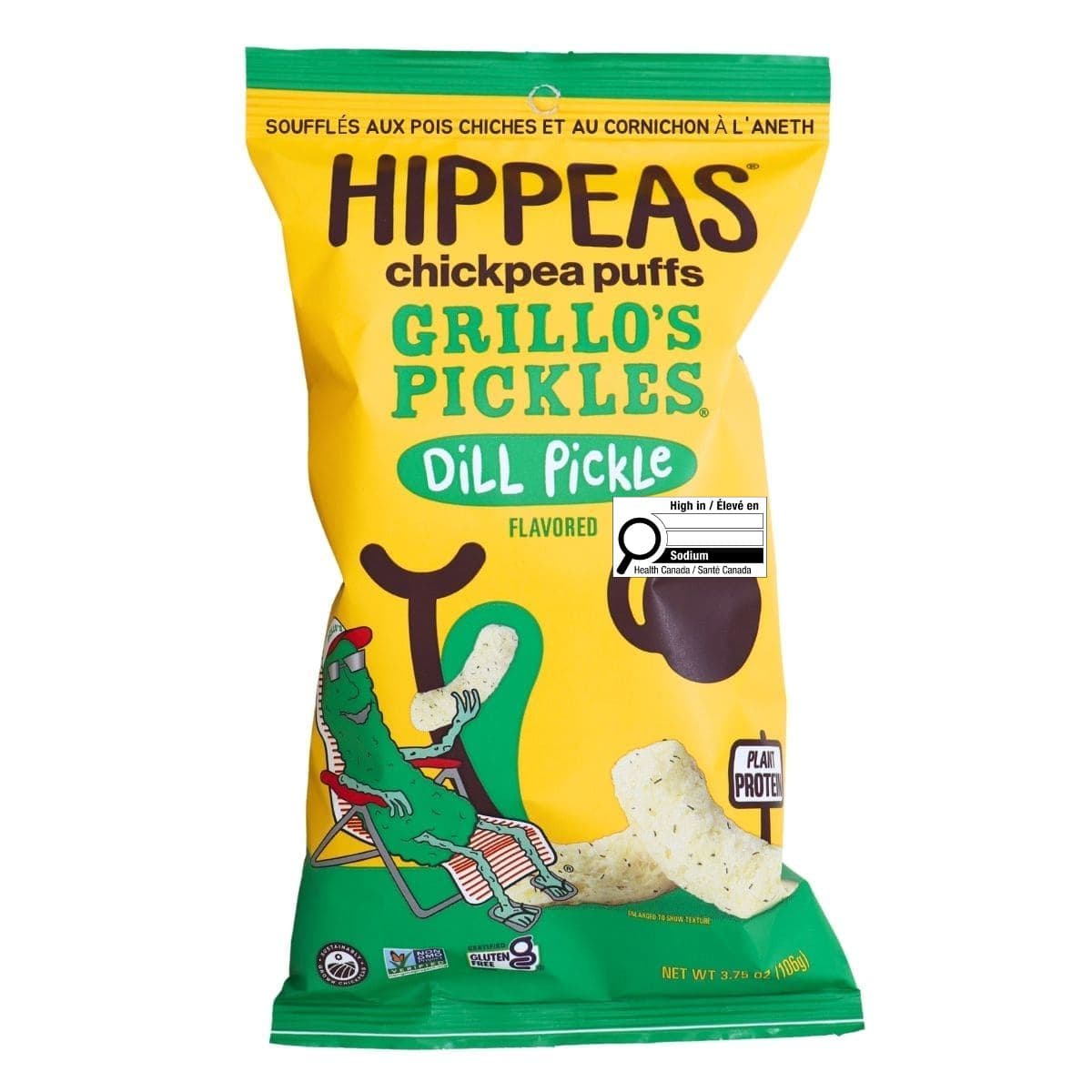 Hippeas Chickpea Puff Grillo’s Dill Pickle, 113g