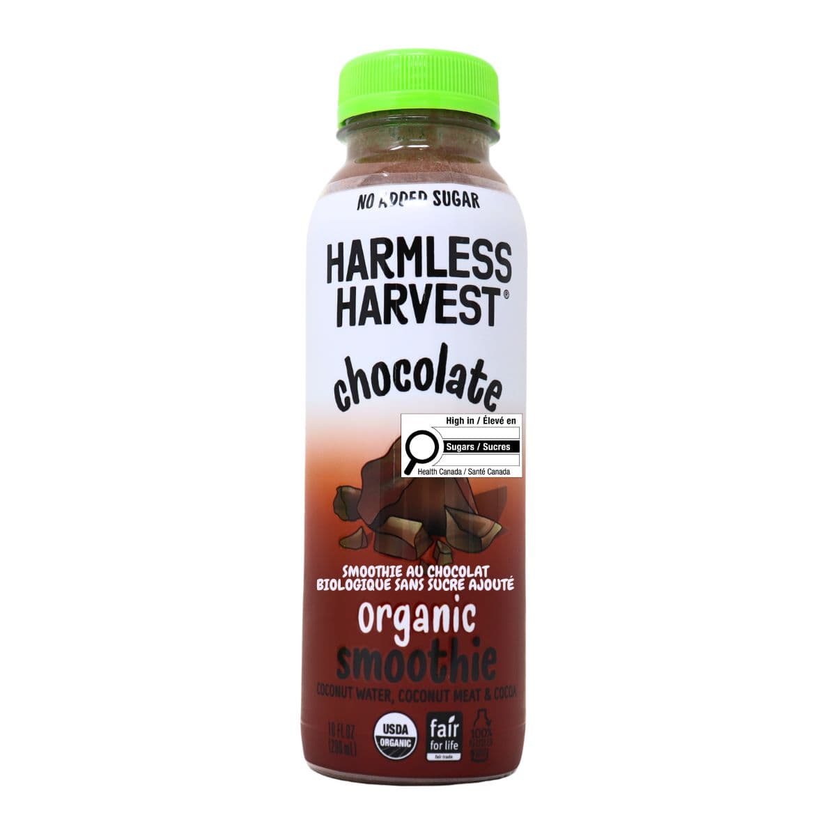 Harmless Harvest Organic No Added Sugar Smoothie Chocolate, 296 mL